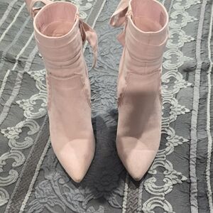 Elegant Pink Women's Ankle Boots